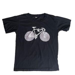 ⭐️ Black t-shirt with bicycle graphic- size medium